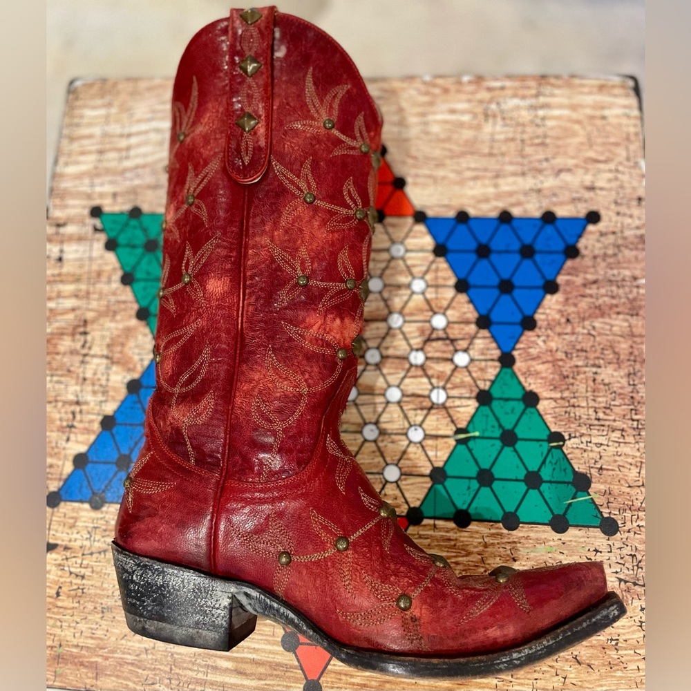 Rare - size 5 (B) Old Gringo women’s red cowboy boots—purchased pre-2010!